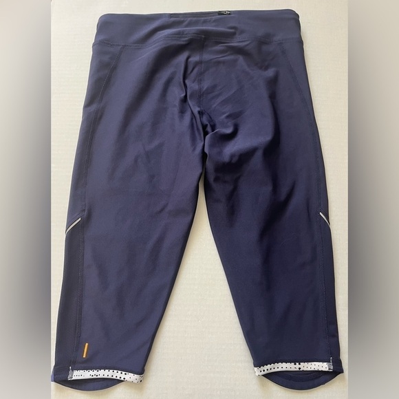 Lucy Tech Athletic Capris Navy Purple Size Medium - Picture 6 of 10